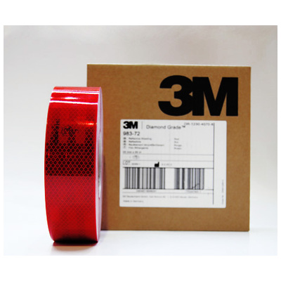 3M Diamond Grade™ 983 Reflektif Şerit Sert Yüzeyler İçin Kırmızı 